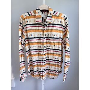 Koto Striped Cotton Button-Down Shirt